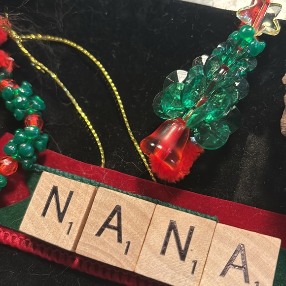 NANA Christmas Ornament Scrabble Vintage Tiles Handmade Decor NEW FINAL … - Picture 4 of 5
